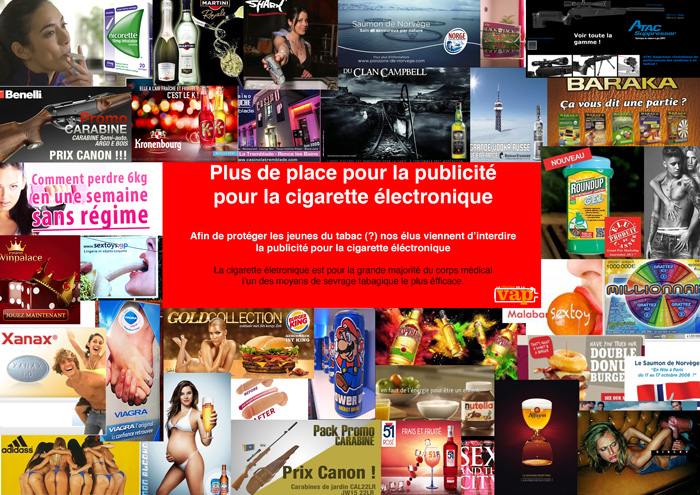 publicité cigarette électronique Accus pour Cigarette Electronique, Accus Batterie main image 1